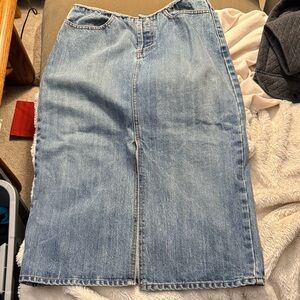 J Crew Blue Denim Skirt